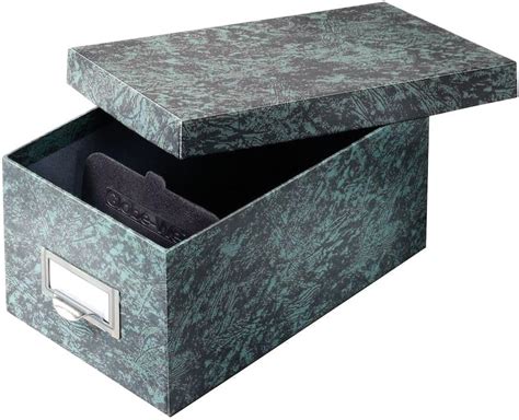 globe-weis 4 x 6 metal card file box|Globe.